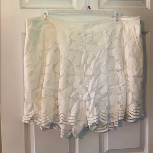 Torrid Floral Lace Shorts